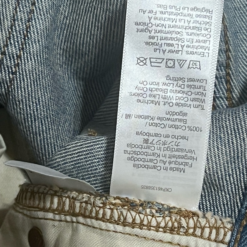 🦋 Madewell Distressed Denim Shorts - Vintage Vibes | Size 23 - Picture 8 of 11